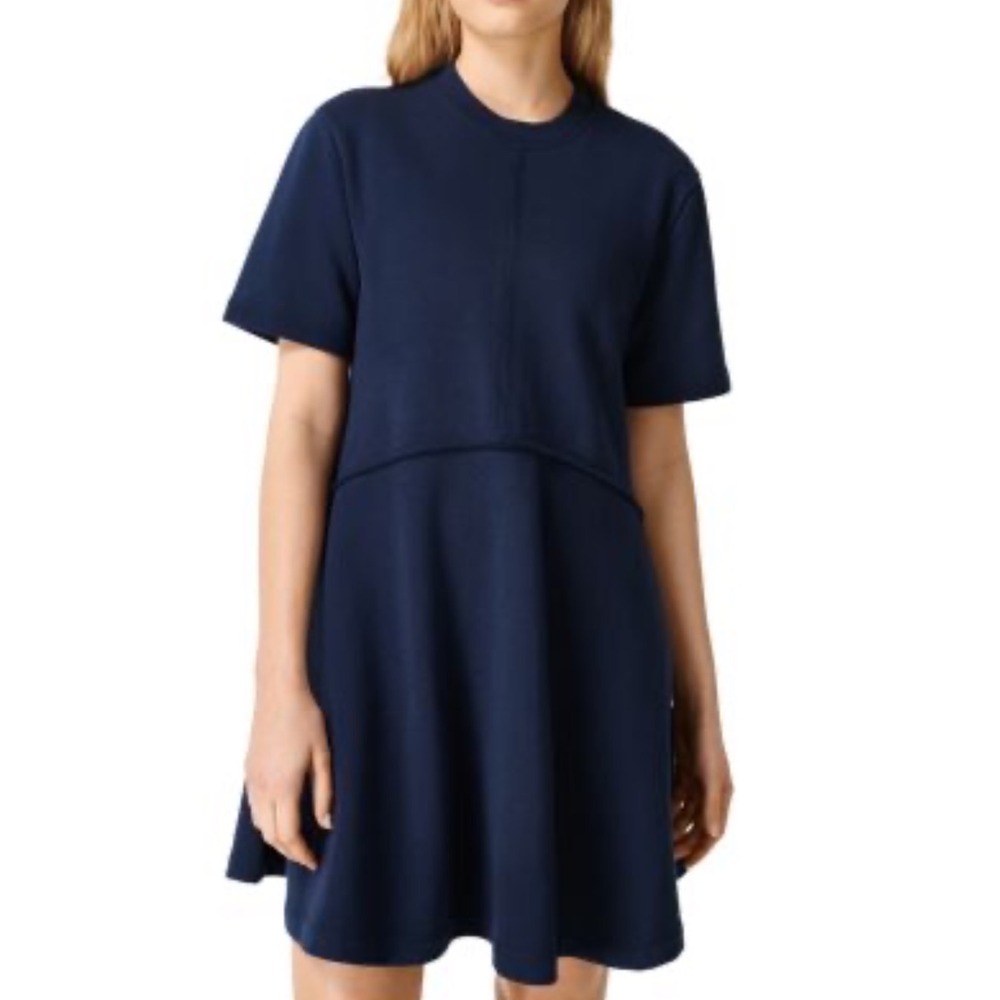 Sweaty Betty Womens Blue Revive T-Shirt Dress Size 8-10